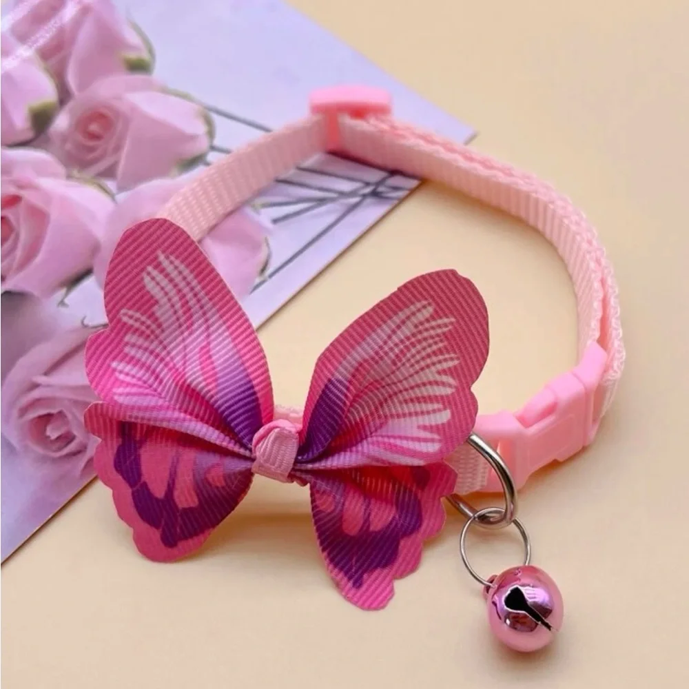 Cat leash, flower cat leash collar, pet supplies